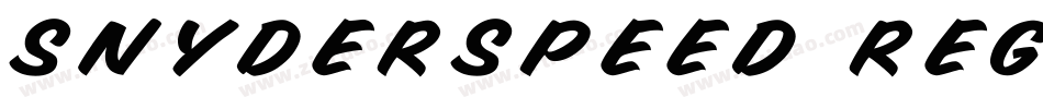 SnyderSpeed Regular字体转换